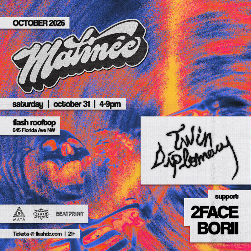 Matinée Presents: Twin Diplomacy event flyer