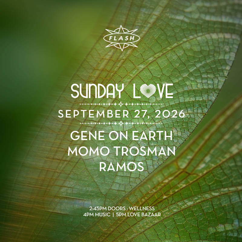 Sunday Love: Gene on Earth - Momo Trosman - Ramos event flyer