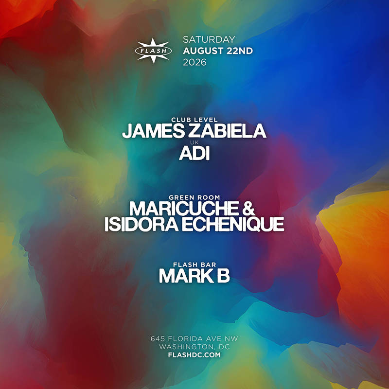 James Zabiela - Adi event flyer