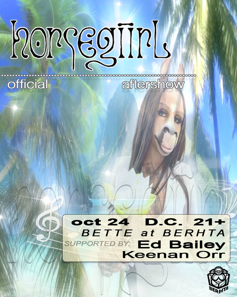 horsegiirL: THE AFTERS event flyer