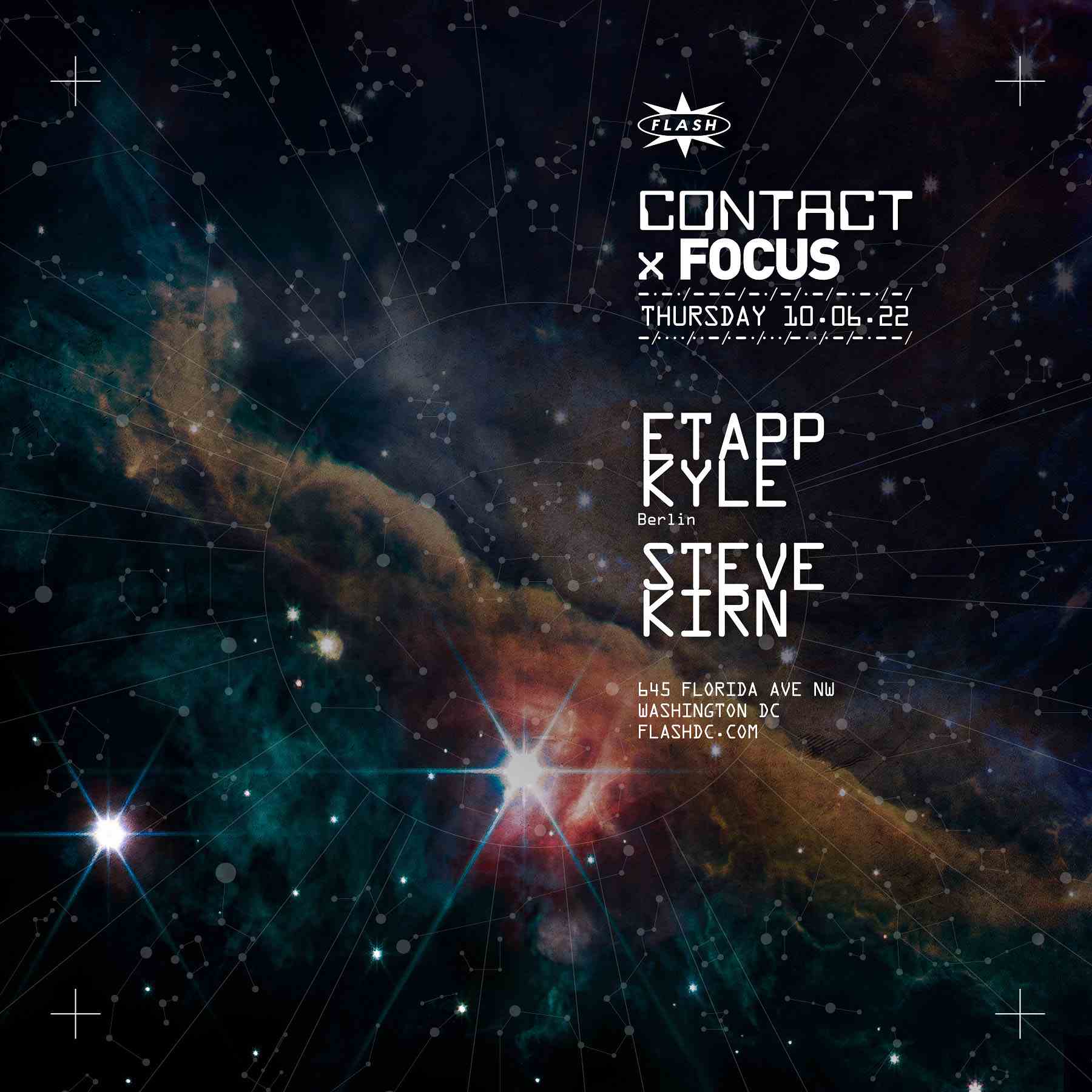 Event image for CONTACT x FOCUS: ETAPP KYLE - Steve Kirn