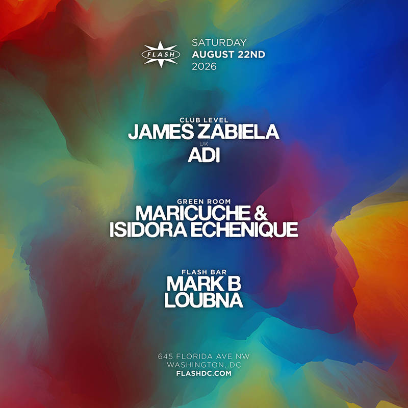 James Zabiela - Adi event flyer