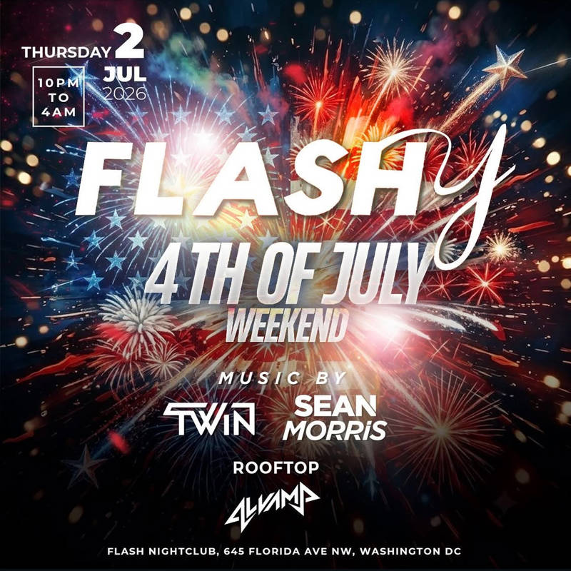 Flashy 4th of July Weekend! event flyer