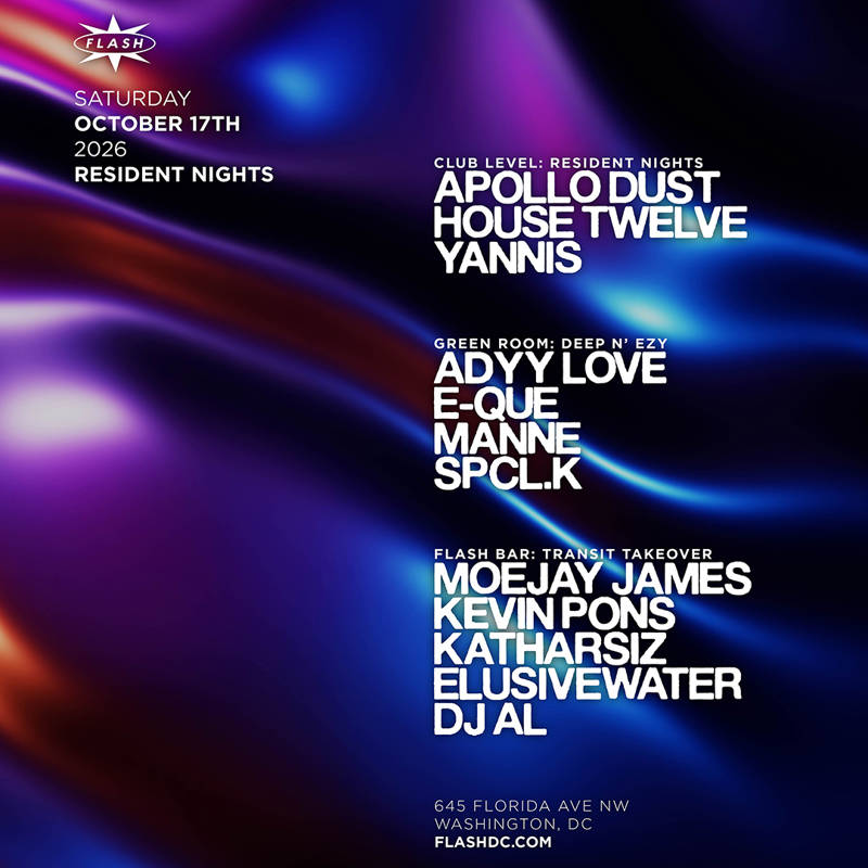 Resident Nights: Apollo Dust - House Twelve - Yannis event flyer