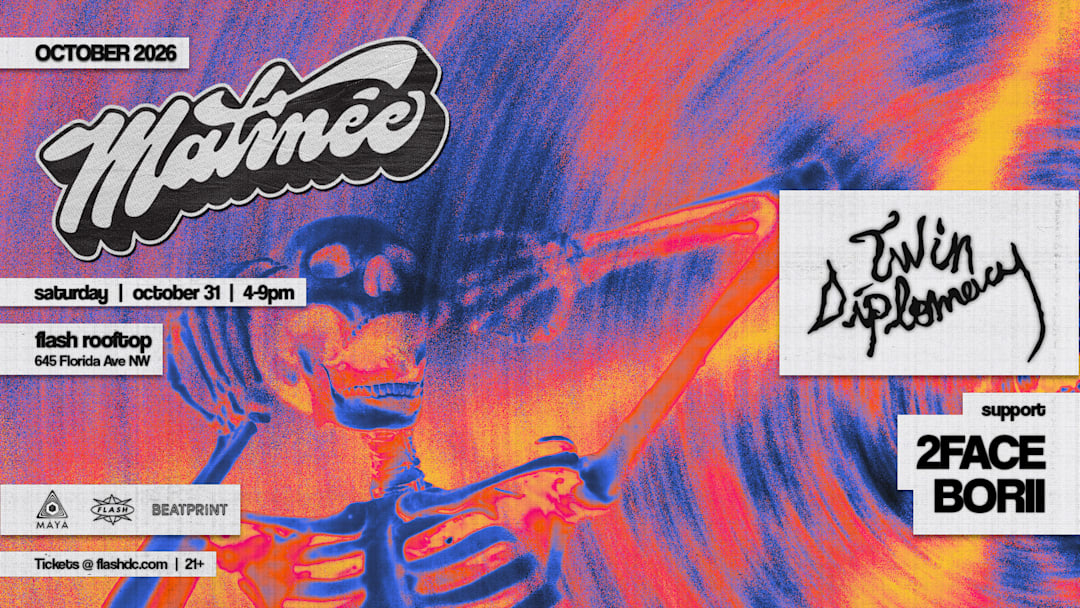 Matinée Presents: Twin Diplomacy event flyer