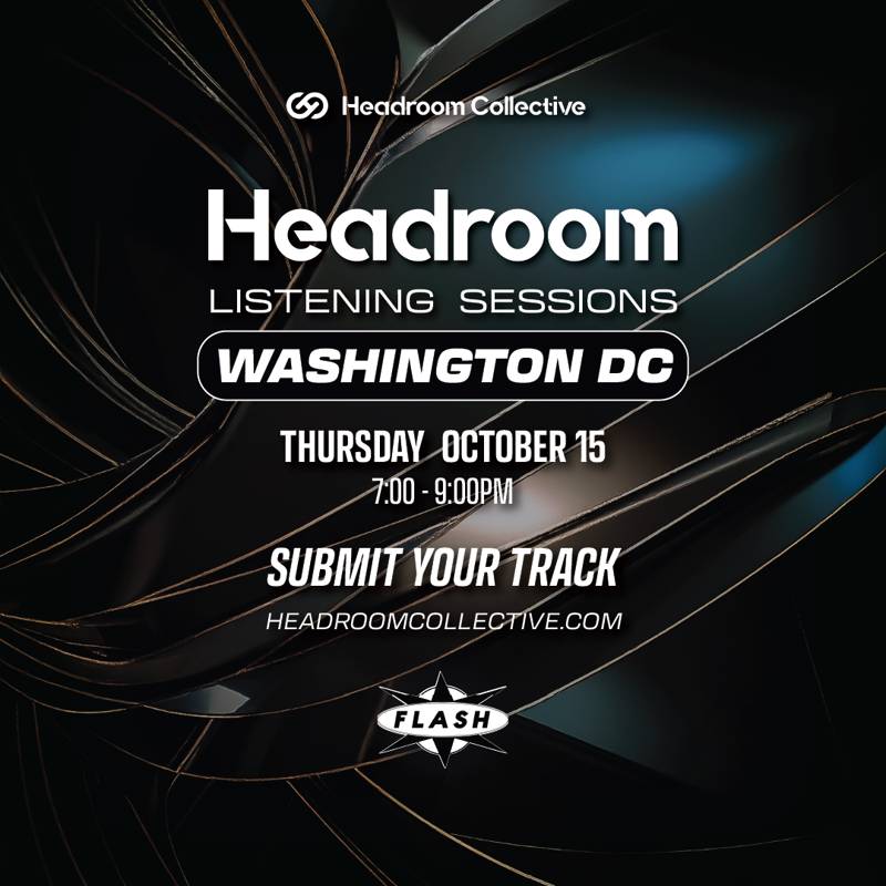Headroom Listening Sessions event flyer