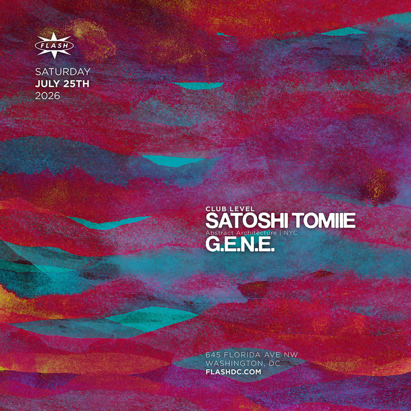 Satoshi Tomiie event flyer