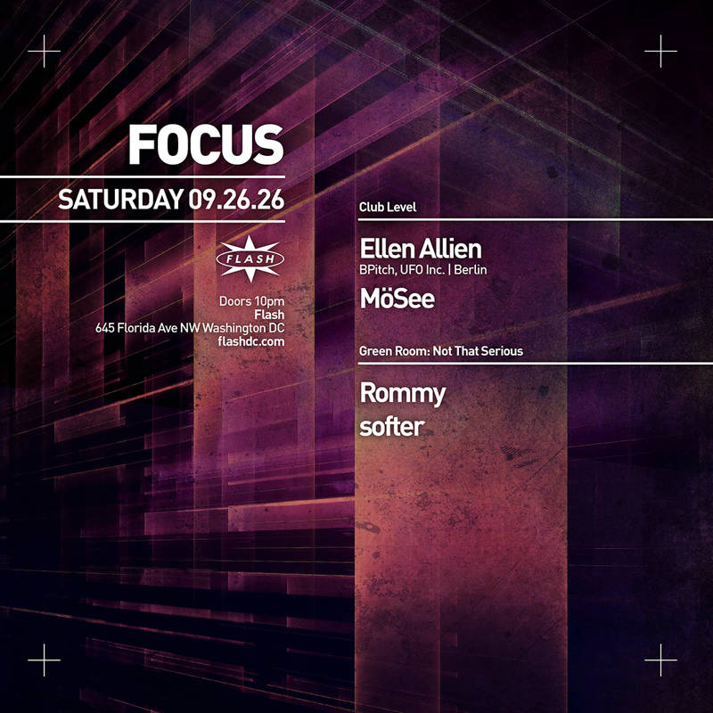 FOCUS: Ellen Allien event flyer