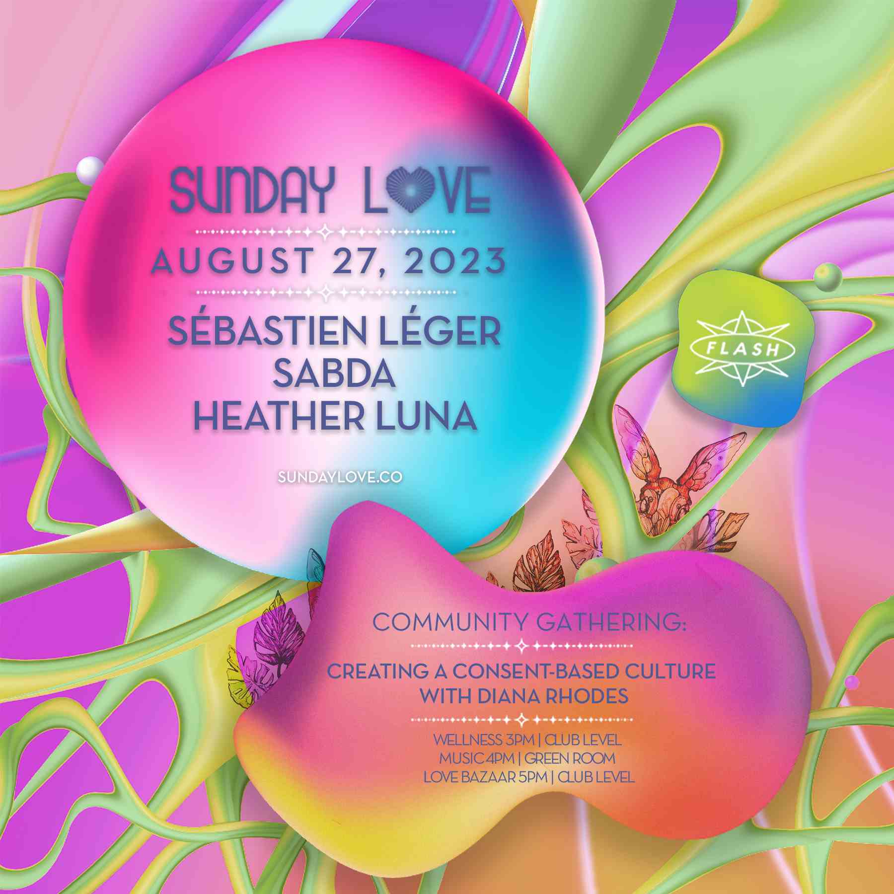 Event image for Sunday Love: Sébastien Léger - Sabda - Heather Luna