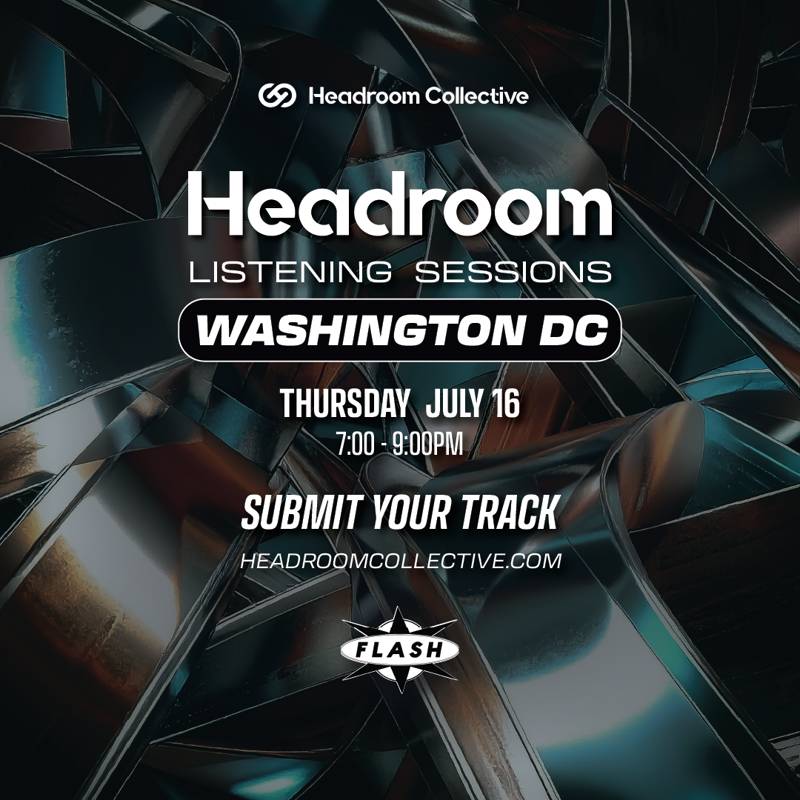 Headroom Listening Sessions event flyer