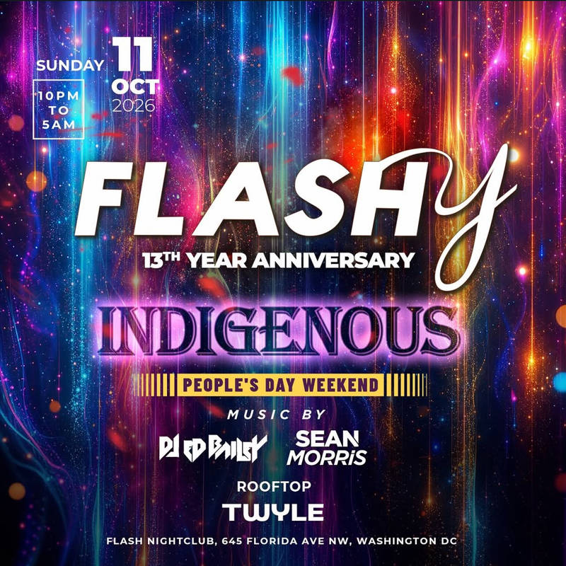 Flashy Indigenous People's Day Weekend! event flyer
