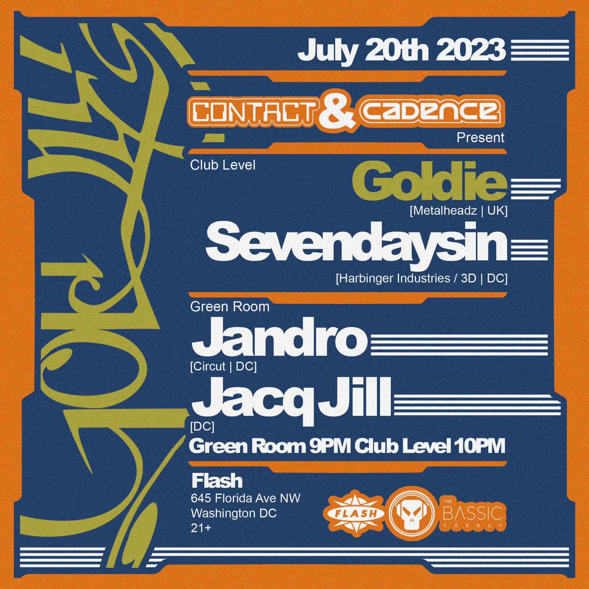 Event image for CONTACT x Cadence: Goldie