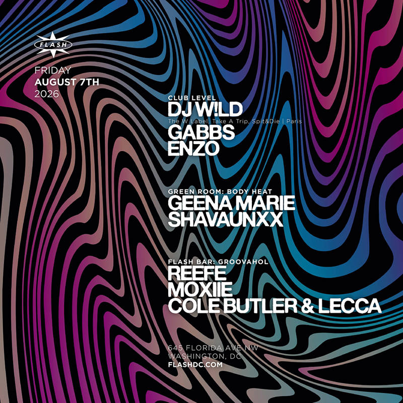 DJ W!LD - Gabbs event flyer
