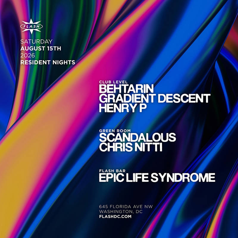 Resident Nights: BehTarin - Gradient Descent - Henry P event flyer