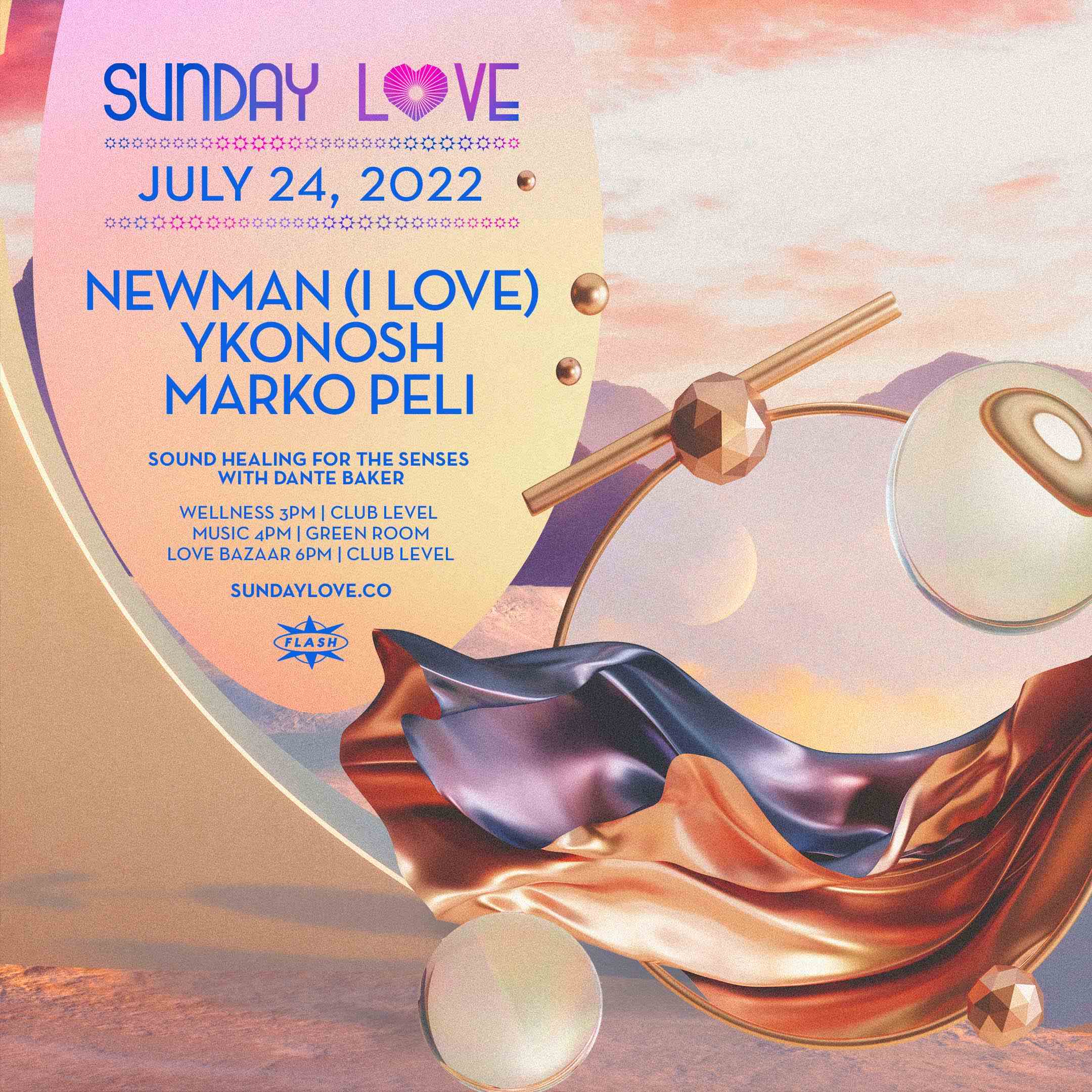 Event image for Sunday Love: Newman - Ykonosh - Marko Peli