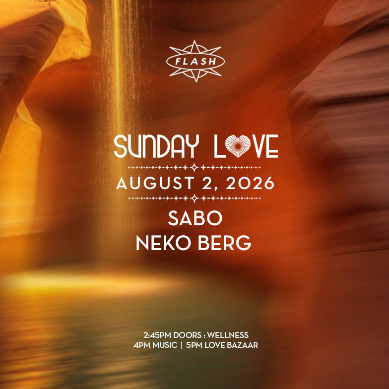 Sunday Love: Sabo - Neko Berg event flyer