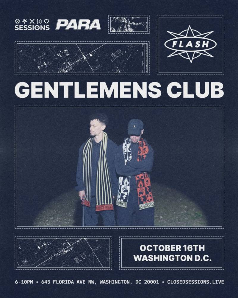 Para & Sessions present: Gentlemens Club event flyer