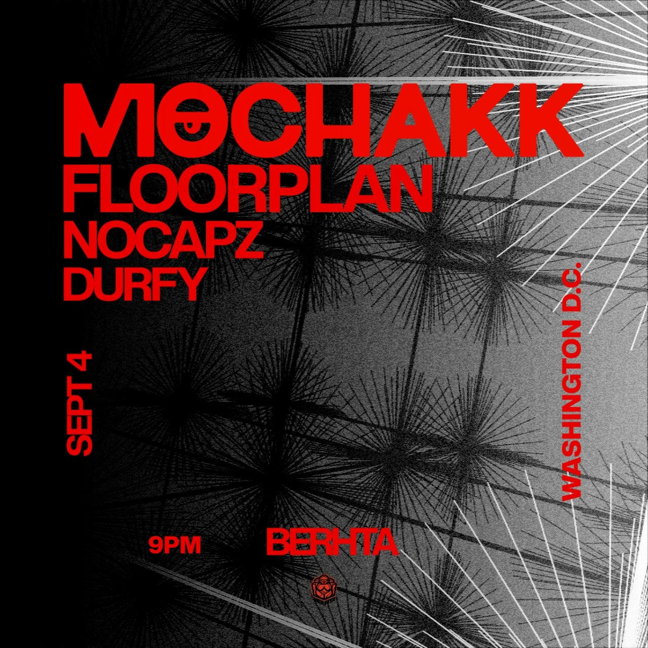 Mochakk, Floorplan, Nocapz event flyer