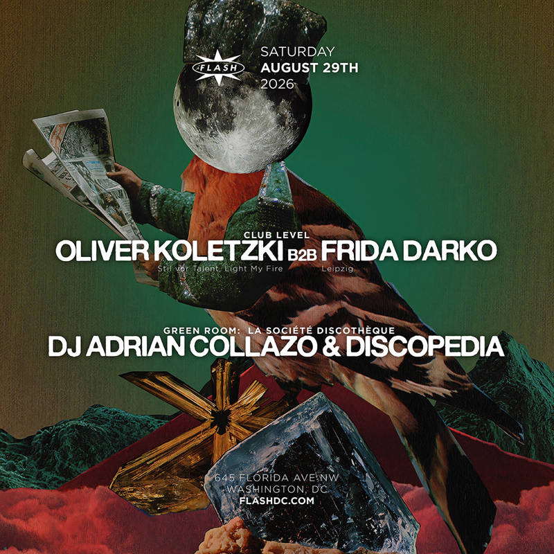 Oliver Koletzki b2b Frida Darko event flyer