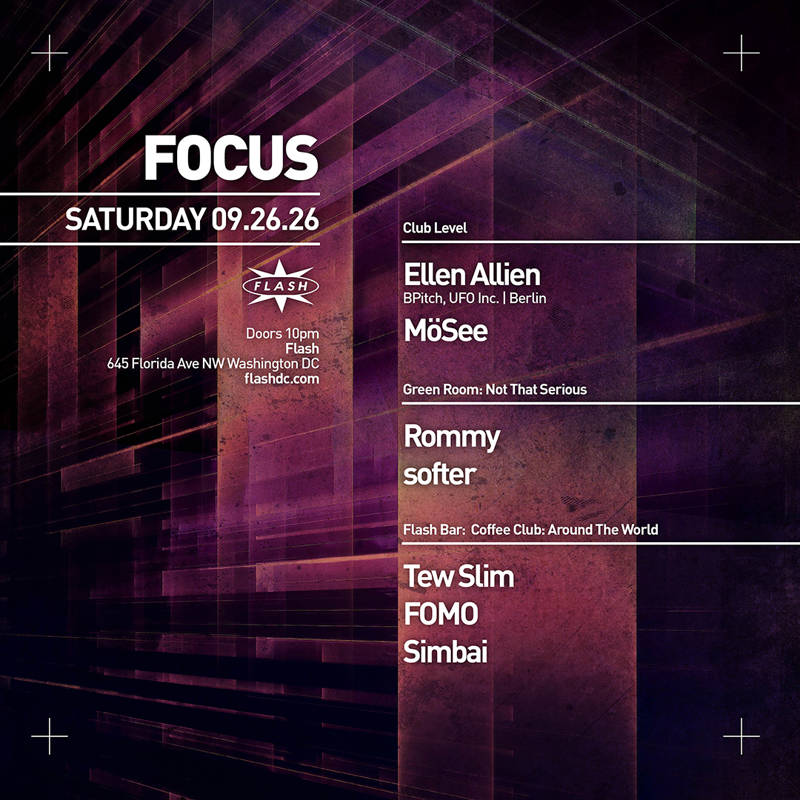 FOCUS: Ellen Allien event flyer