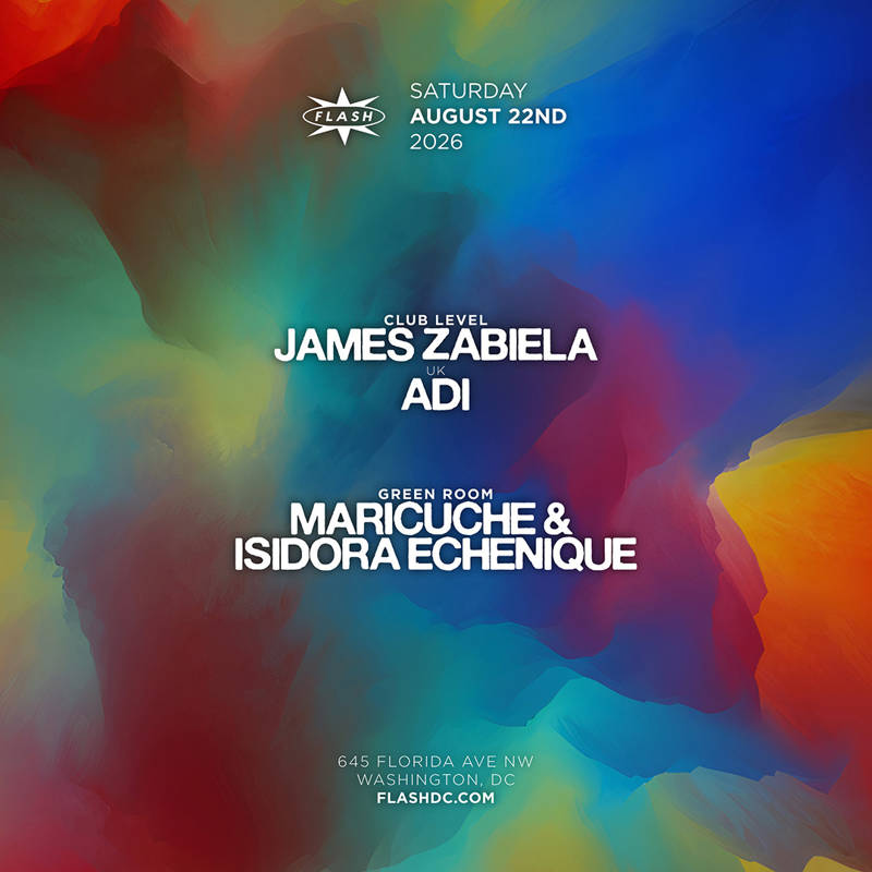 James Zabiela - Adi event flyer