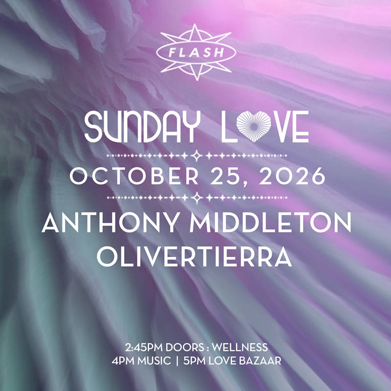Sunday Love: Anthony Middleton - OliverTierra event flyer