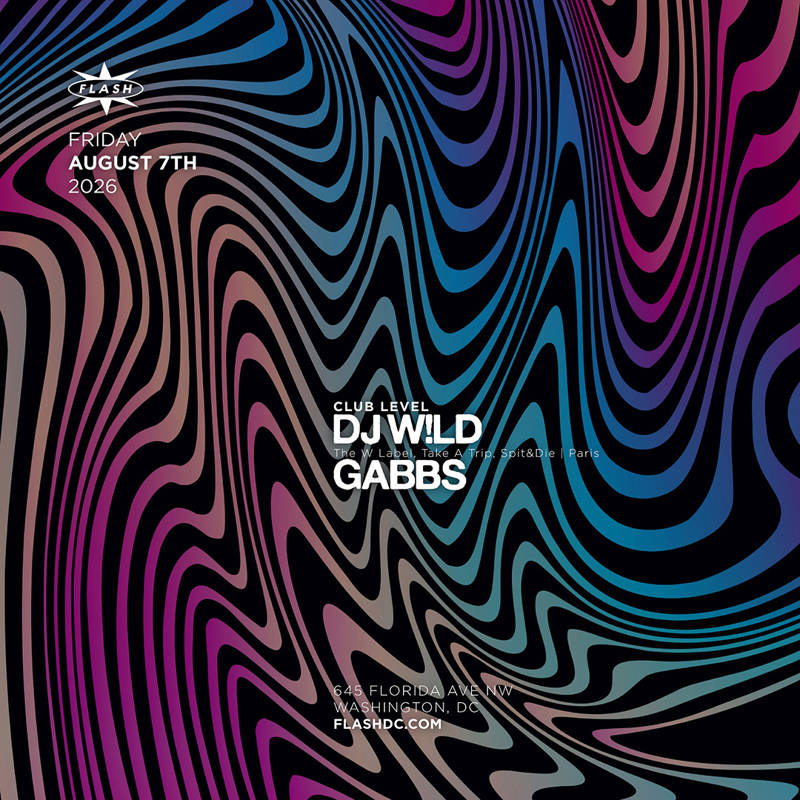 DJ W!LD - Gabbs event flyer
