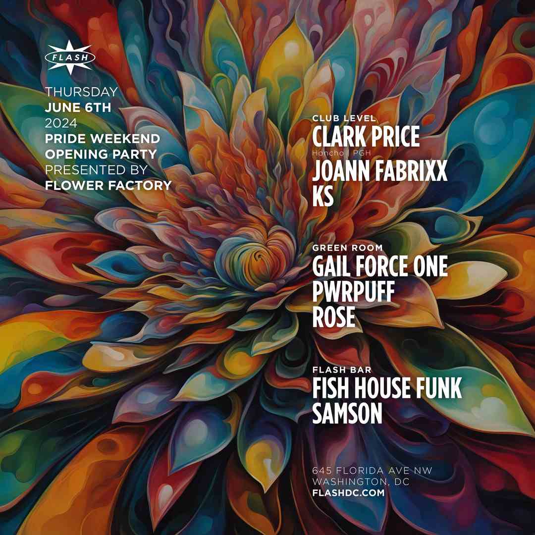 Event image for Flower Factory - Pride Weekend Opening Party