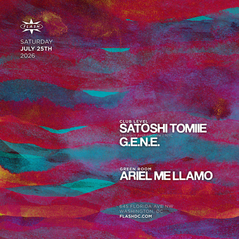Satoshi Tomiie event flyer