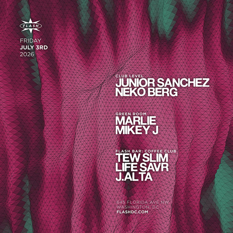 Junior Sanchez event flyer