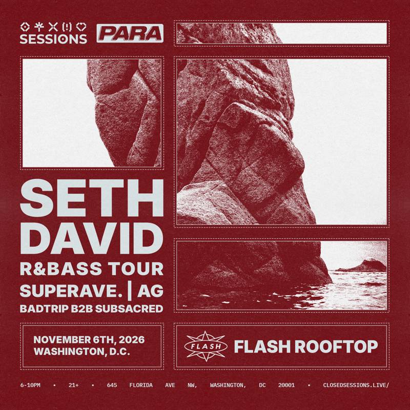 Para & Sessions Present: Seth David event flyer