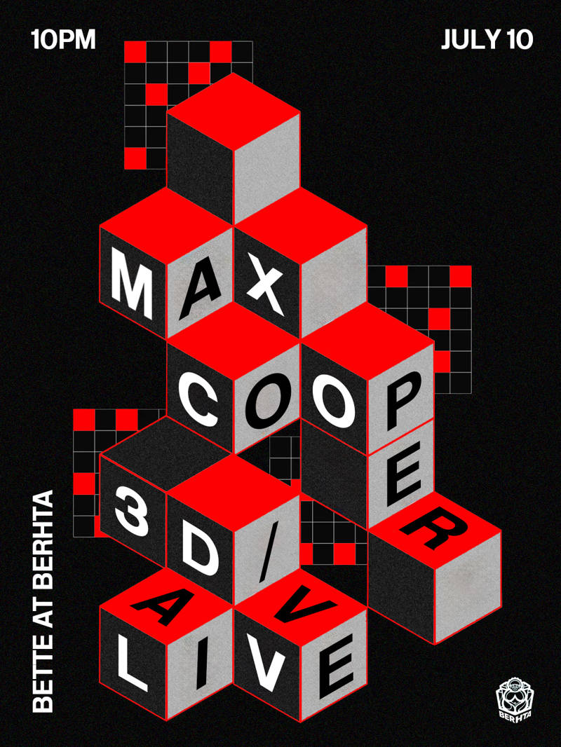 Max Cooper 3D/AV  event flyer