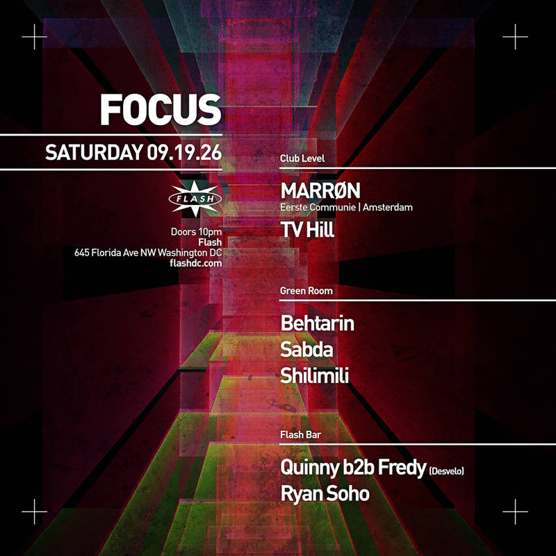FOCUS: MARRØN event flyer
