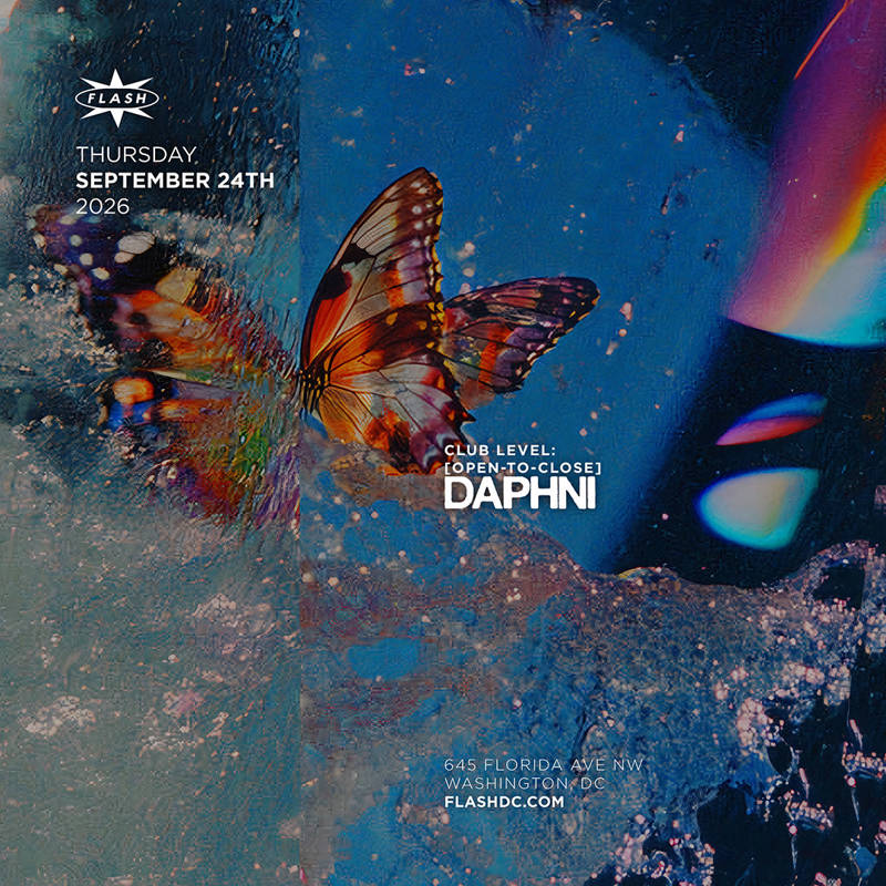 Daphni [open-to-close] event flyer