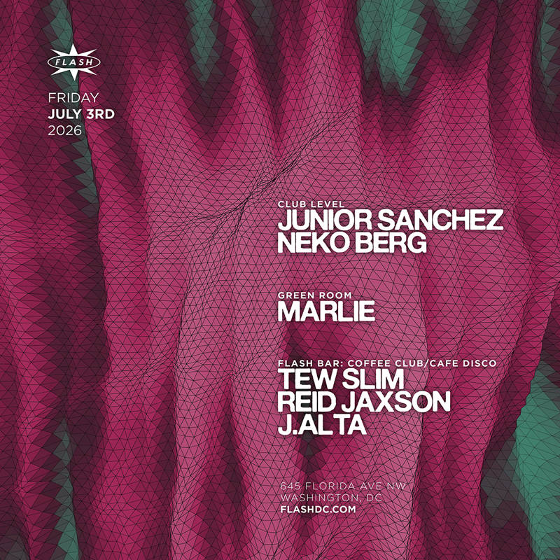 Junior Sanchez event flyer