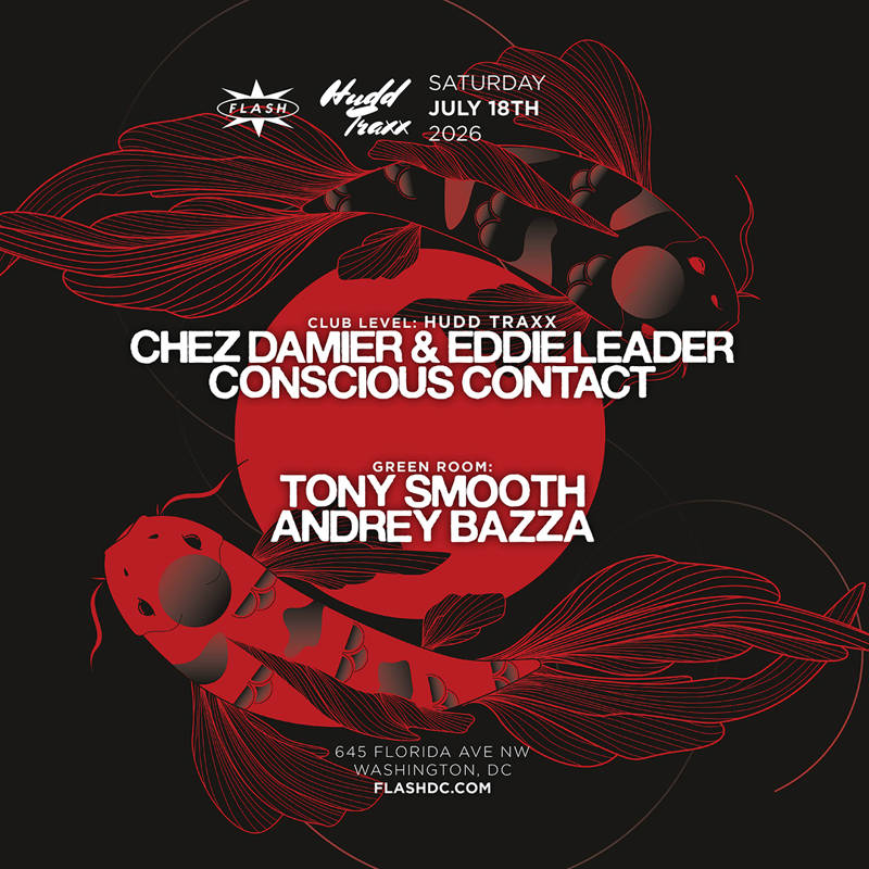 Hudd Traxx: Chez Damier & Eddie Leader event flyer
