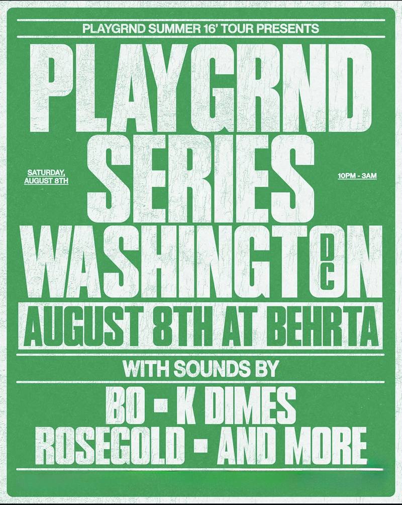 PLAYGRND SERIES: DC EDITION event flyer