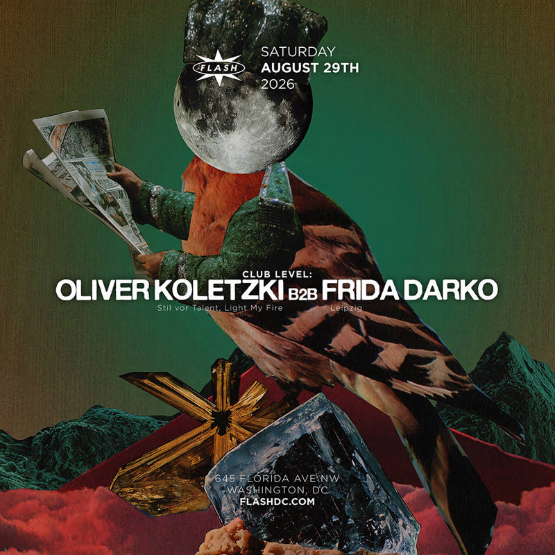 Oliver Koletzki b2b Frida Darko event flyer
