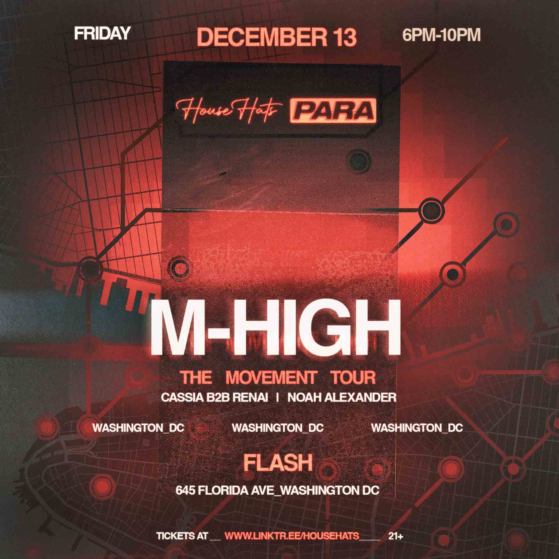 Event image for Para X House Hats Presents: M-High (EARLY SHOW)