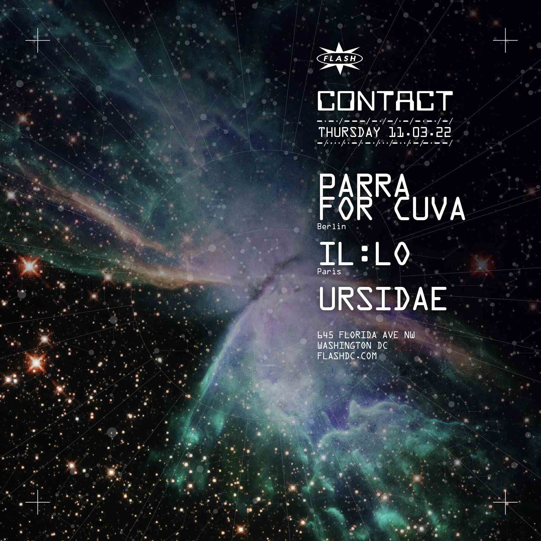 Event image for CONTACT: PARRA FOR CUVA - IL:LO - Ursidae
