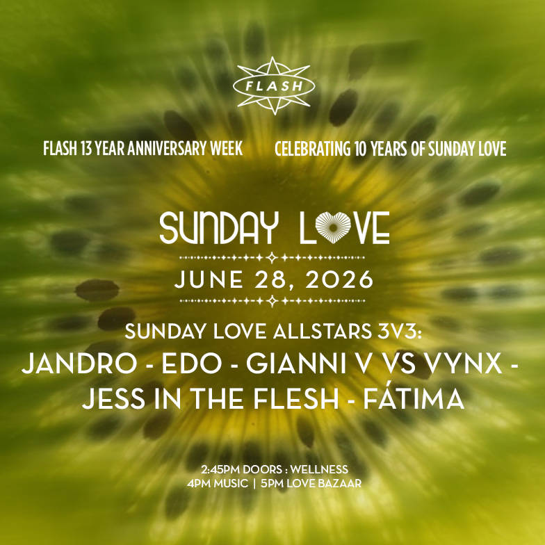 Sunday Love [Flash 13 Year Anniversary]: All Stars 3v3 event flyer