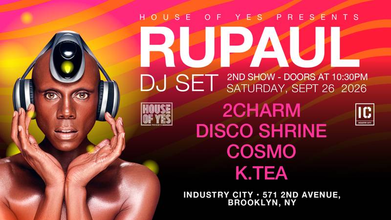 RuPaul NYC: Night Party with 2charm, Disco Shrine, K.Tea, Cosmo
