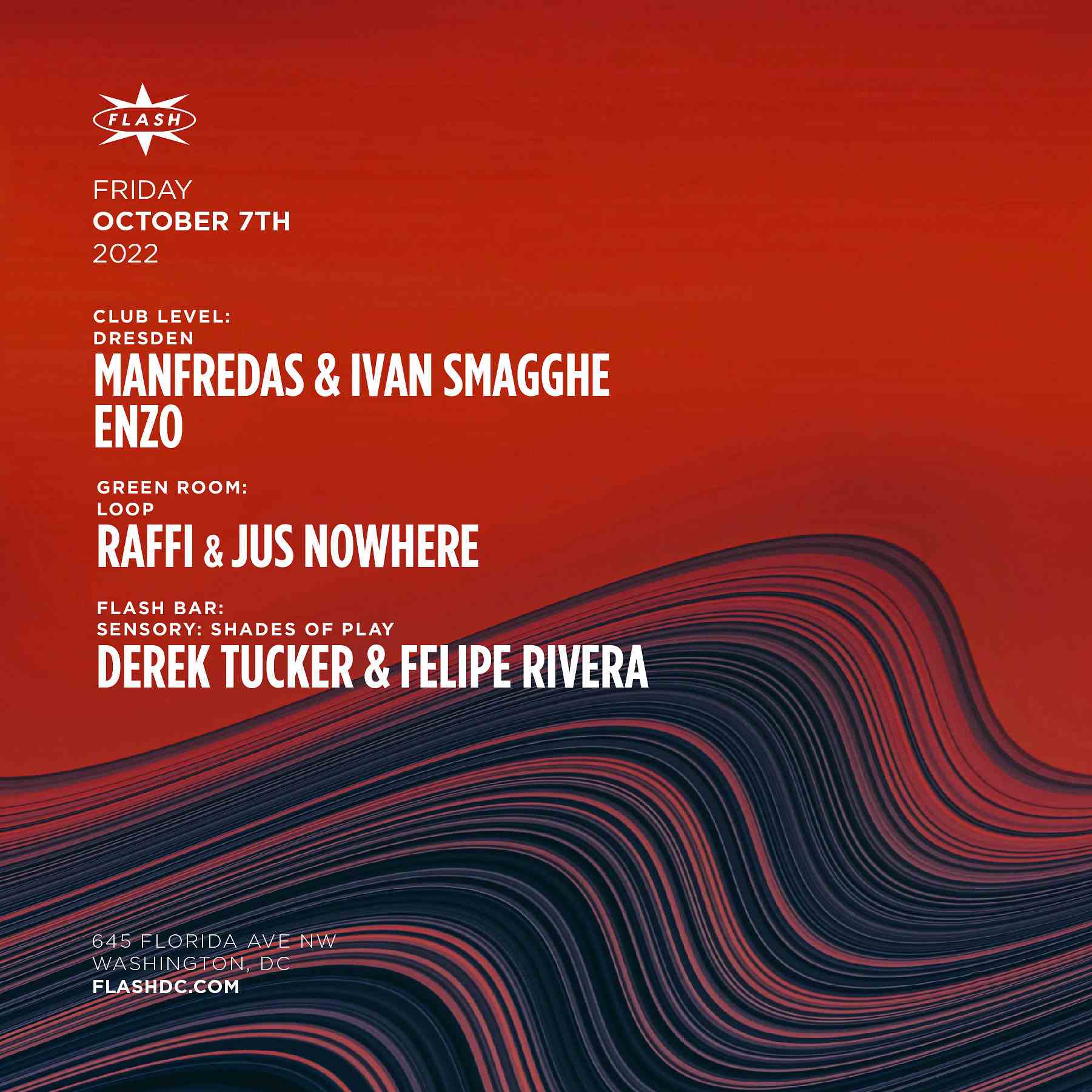 Event image for Dresden: Manfredas & Ivan Smagghe - Loop: Raffi & Jus Nowhere - Sensory: Shades of Play: Derek Tucker & Felipe Rivera