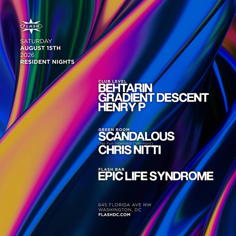 Resident Nights: BehTarin - Gradient Descent - Henry P event flyer