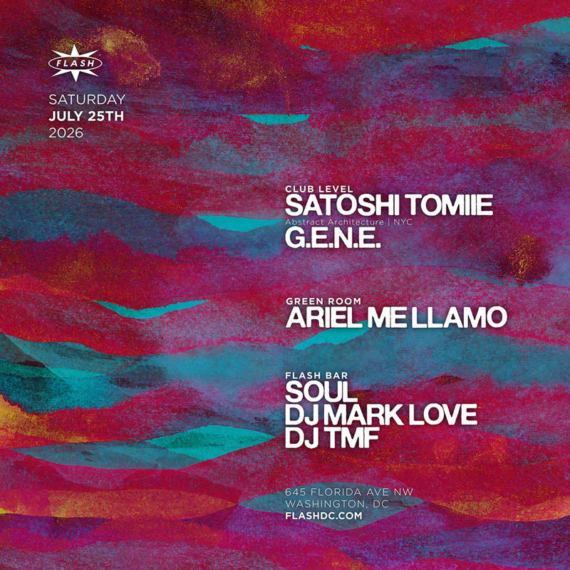 Satoshi Tomiie event flyer