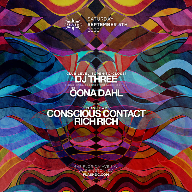DJ Three & Öona Dahl [open-to-close] event flyer
