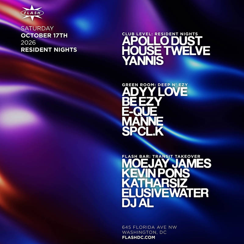 Resident Nights: Apollo Dust - House Twelve - Yannis event flyer