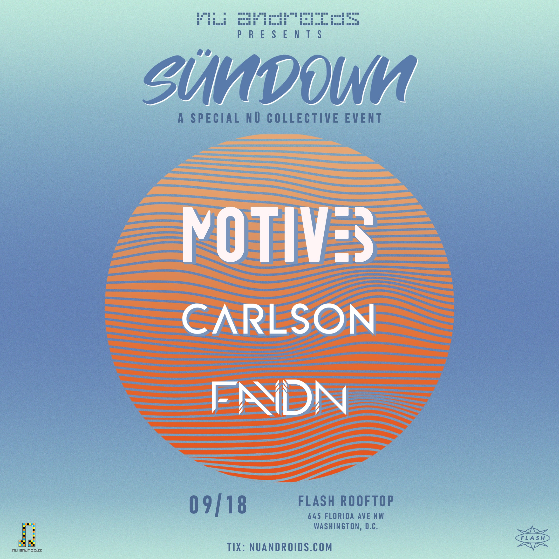 Event image for Nü Androids Collective Presents SünDown: Motives & Friends