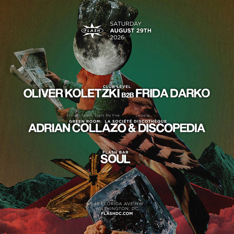 Oliver Koletzki b2b Frida Darko event flyer