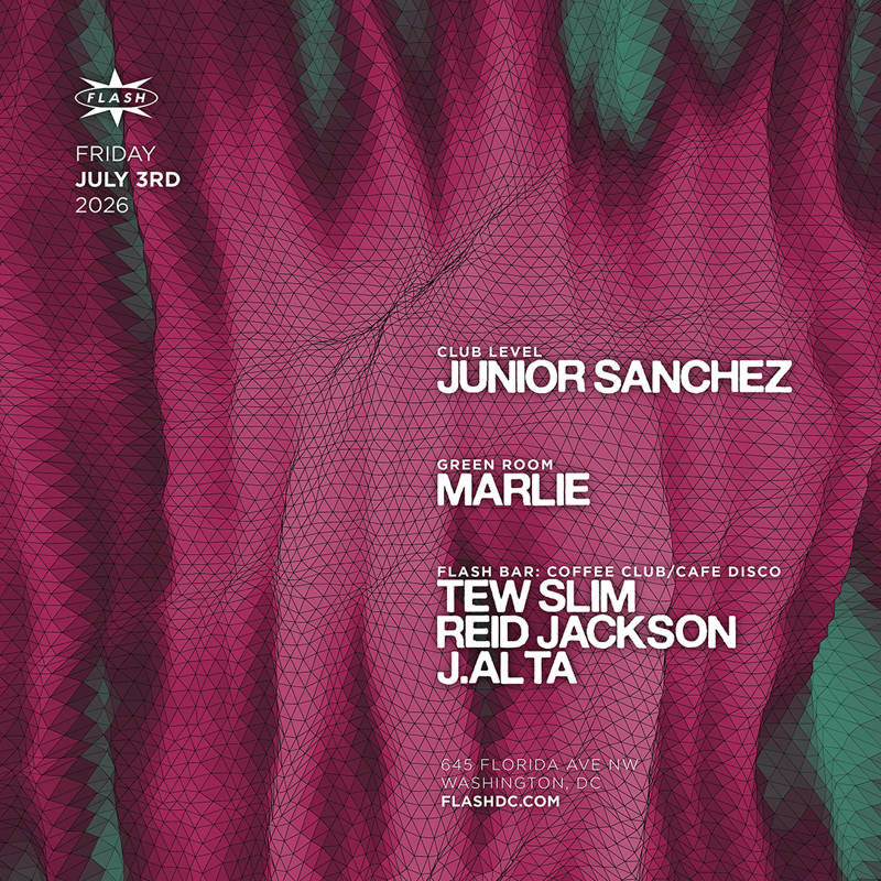 Junior Sanchez event flyer